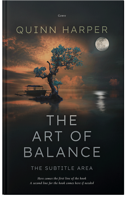 Front view of Premade Nature Book Cover - Woodsmoke