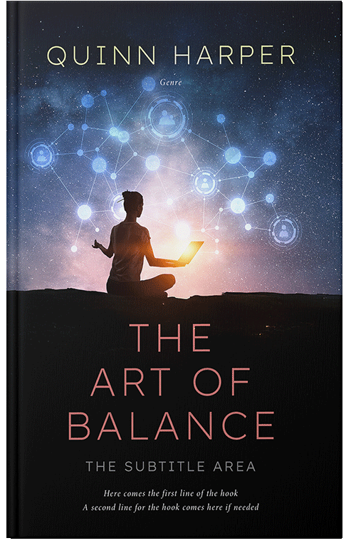 Front view of Premade Health & Mind & Body Book Cover - Lily