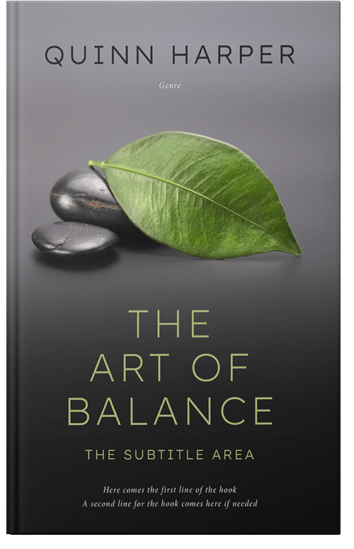 Front view of Premade Health & Mind & Body Book Cover - Heavy Metal