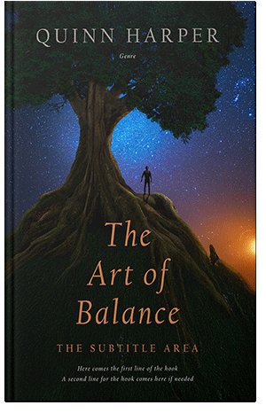 Premade Book Cover Black