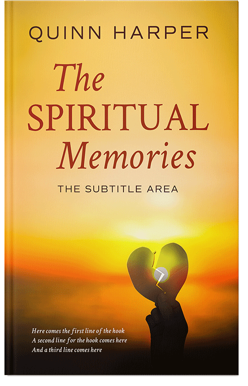 Front view of Premade Romance Book Cover - Saffron