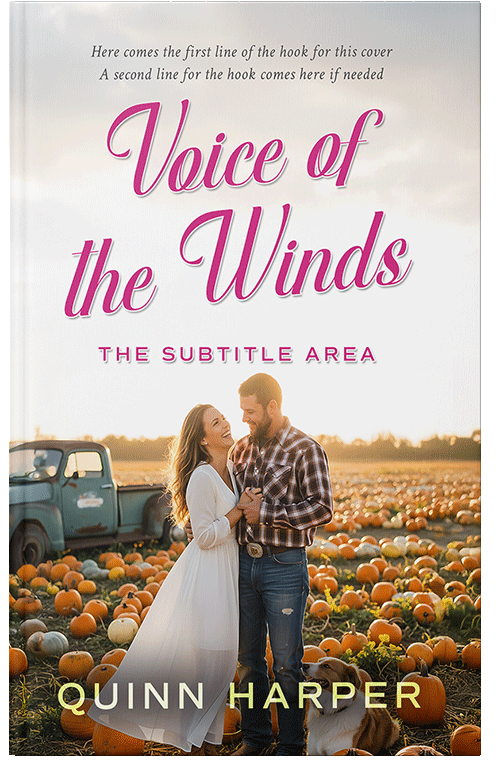 Front view of Premade Romance Book Cover - Taupe