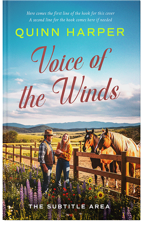 Front view of Premade Nature Book Cover - Blumine