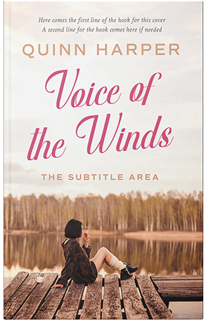 Premade Book Cover White Linen