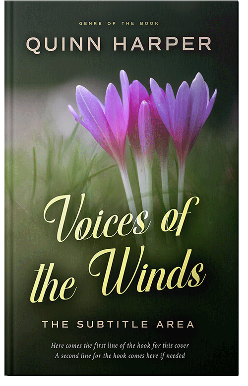 Front view of Premade Nature Book Cover - Lily