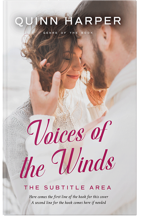 Front view of Premade Romance Book Cover - Pearl Bush