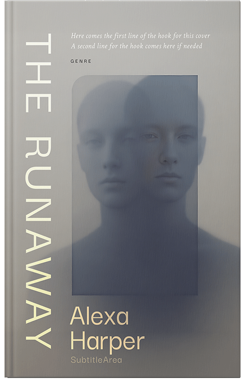 Front view of Premade Surreal Book Cover - Oslo Gray