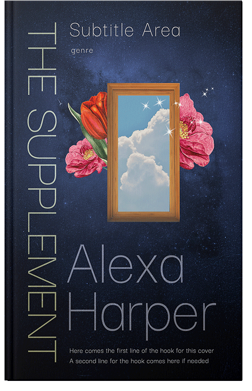 Front view of Premade Surreal Book Cover - Brandy Rose
