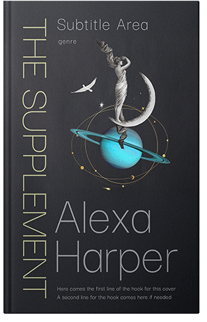 Premade Book Cover Shark