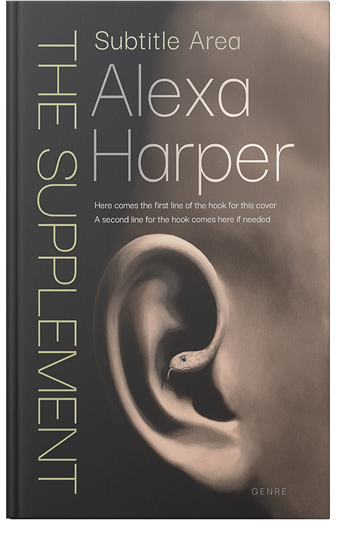 Front view of Premade Surreal Book Cover - Mine Shaft