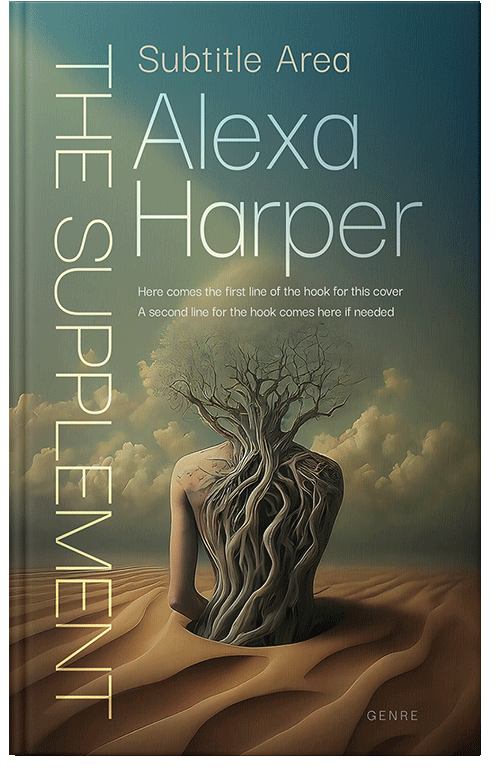 Front view of Premade Surreal Book Cover - Finch