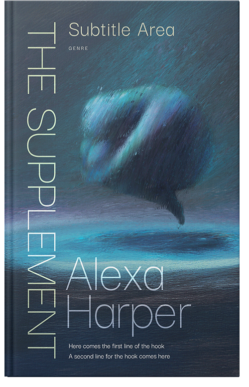Front view of Premade Surreal Book Cover - Pickled Bluewood
