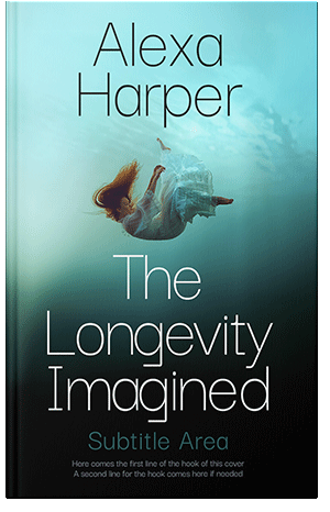 Premade Book Cover Blizzard Blue