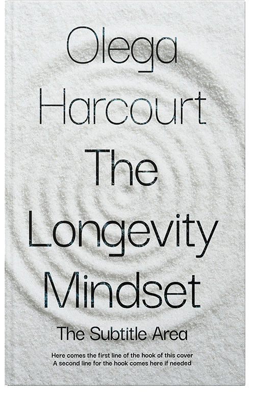 Front view of Premade Health & Mind & Body Book Cover - Black Haze