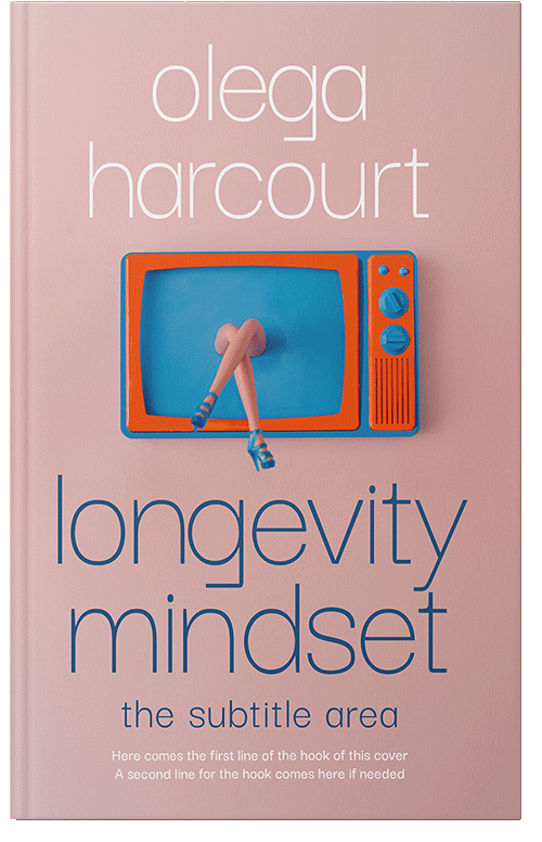 Front view of Premade Surreal Book Cover - Cavern Pink