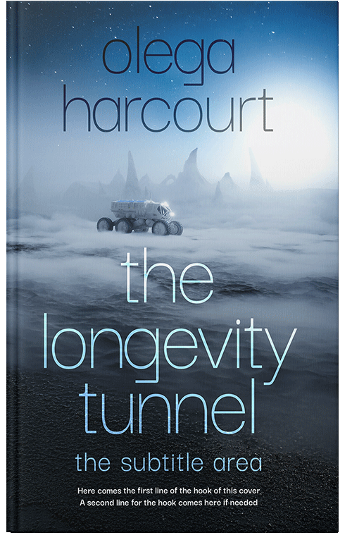 Front view of Premade Surreal Book Cover - Cloud Burst