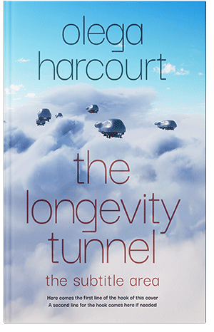 Premade Book Cover Periwinkle Gray