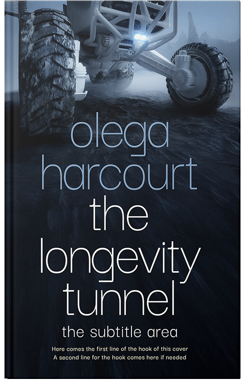 Front view of Premade Science Fiction Book Cover - Ebony