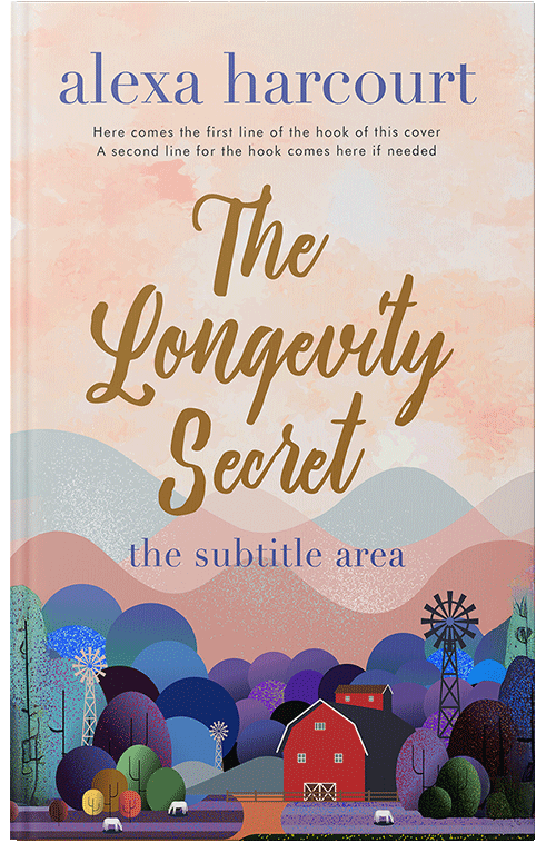 Front view of Premade Nature Book Cover - Oyster Pink