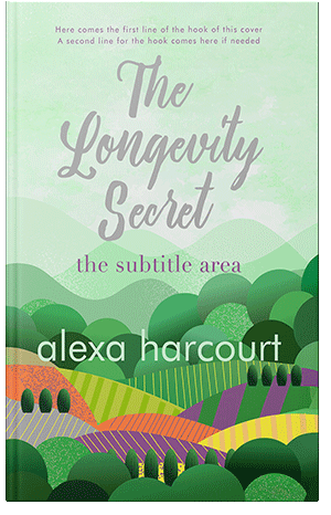 Premade Book Cover Sea Green