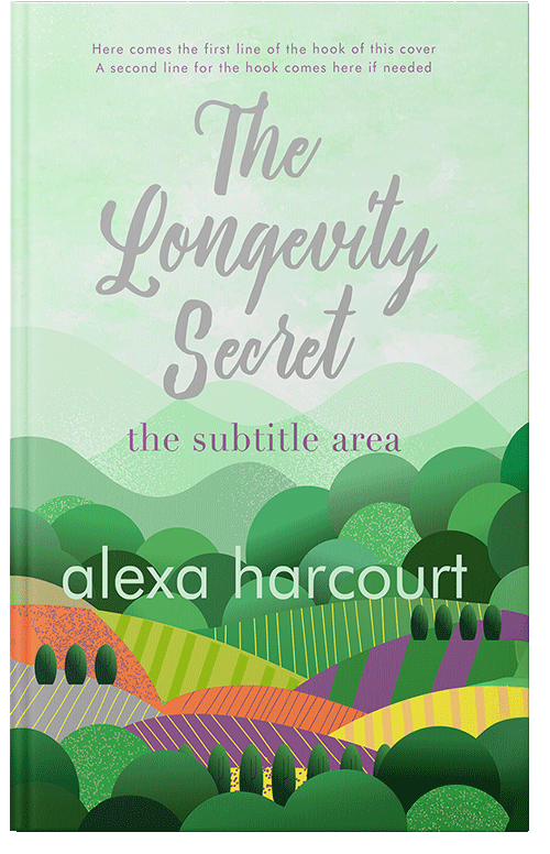 Front view of Premade Nature Book Cover - Sea Green