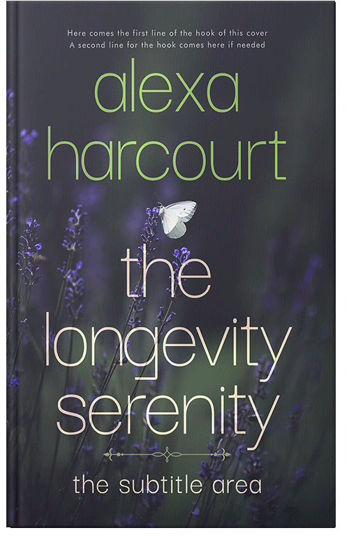 Front view of Premade Health & Mind & Body Book Cover - Tuna