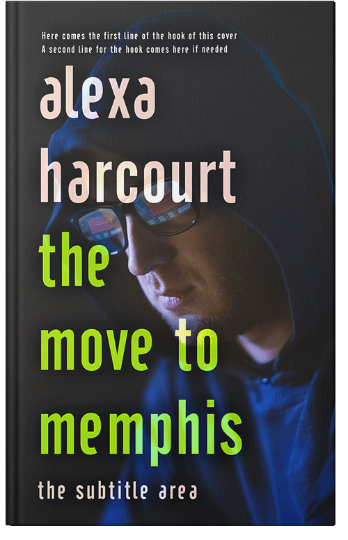 Front view of Premade Science Fiction Book Cover - Shark