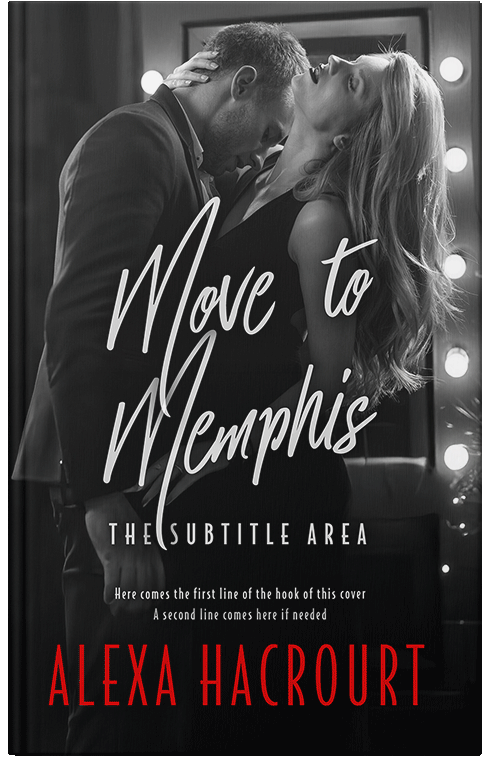 Front view of Premade Romance Book Cover - Cod Gray