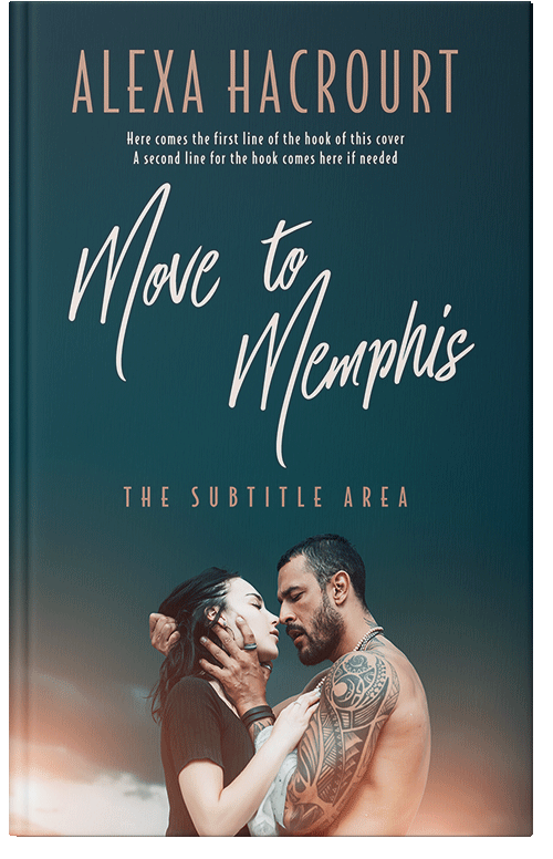 Front view of Premade Romance Book Cover - Clam Shell