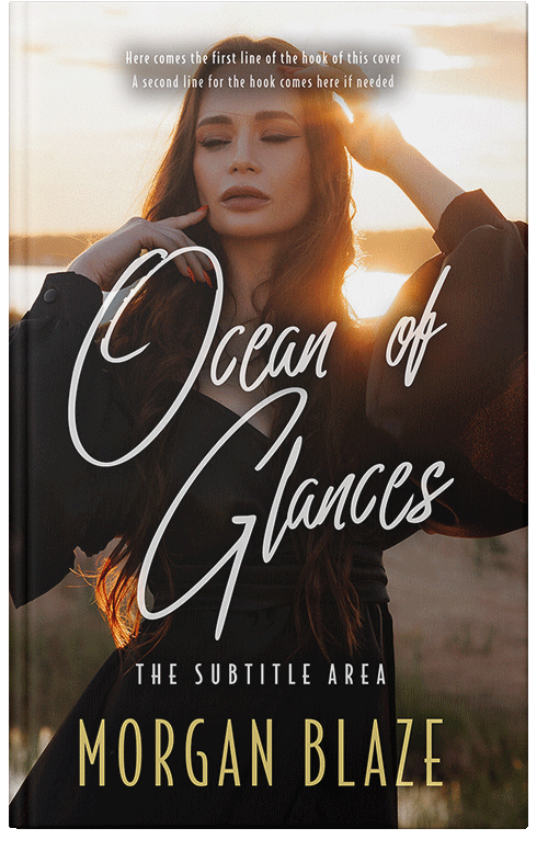 Front view of Premade Romance Book Cover - Stark White