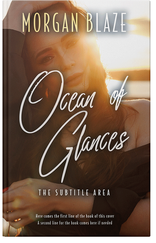 Front view of Premade Romance Book Cover - Deep Oak