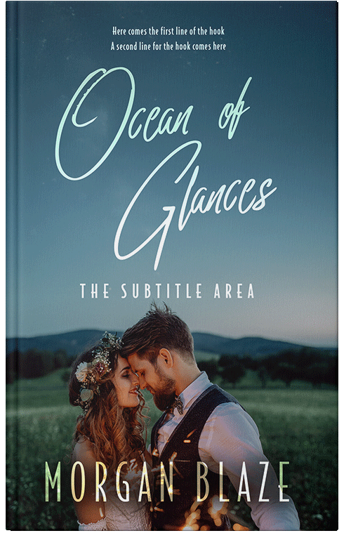 Front view of Premade Romance Book Cover - Blue Bayoux