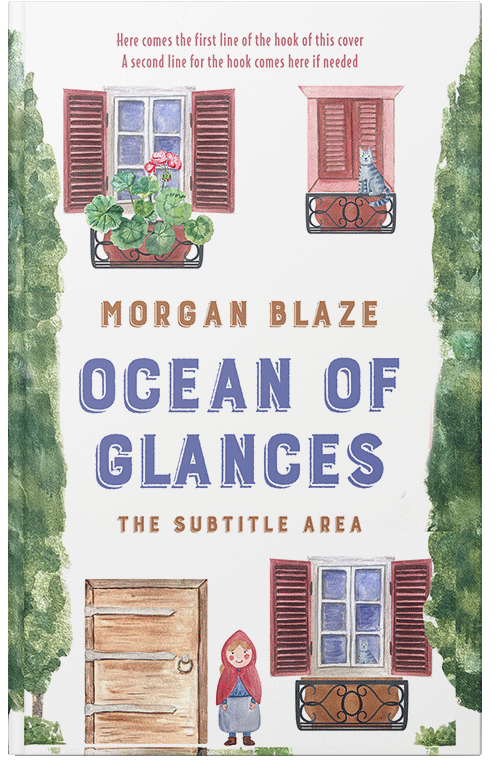 Front view of Premade Literary Fiction Book Cover - Dusty Gray