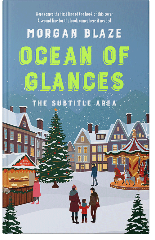 Front view of Premade Children's Book Cover - Bermuda Gray