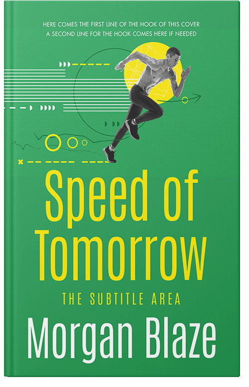 Front view of Premade Sports & Fitness Book Cover - Eucalyptus