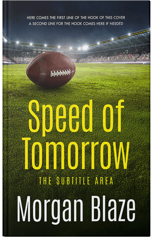 Front view of Premade Sports & Fitness Book Cover - Black Olive