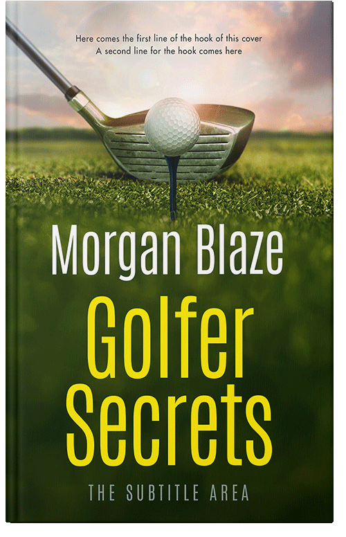 Front view of Premade Sports & Fitness Book Cover - Putty