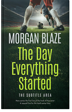 Premade Book Cover Yellow Green