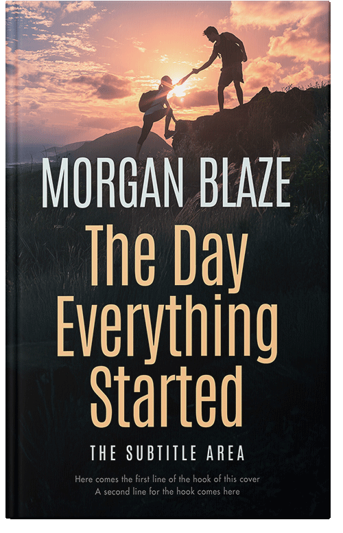 Front view of Premade Action & Adventure Book Cover - Woodsmoke