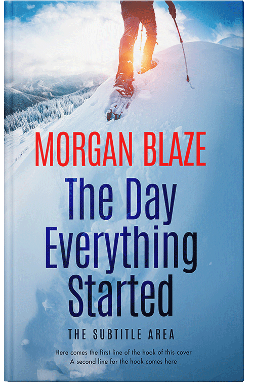 Front view of Premade Action & Adventure Book Cover - Half Baked