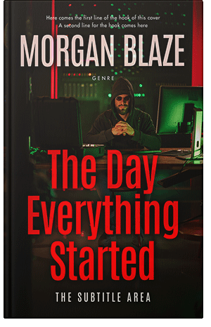 Premade Book Cover Cinnabar