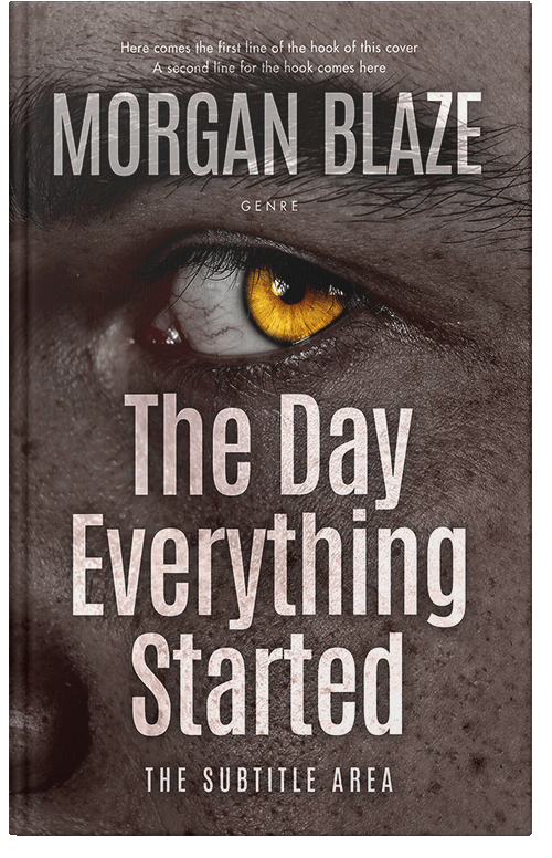 Front view of Premade Horror Book Cover - Woody Brown