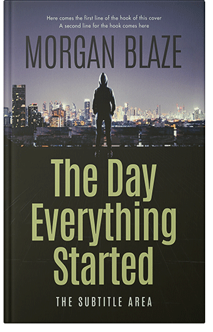 Premade Book Cover Heathered Gray