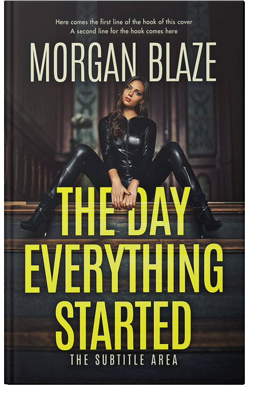 Front view of Premade Mystery & Thriller & Suspense Book Cover - Confetti