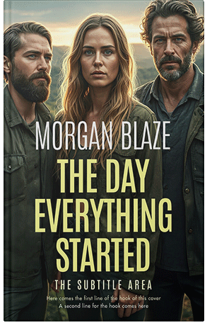 Premade Book Cover Winter Hazel