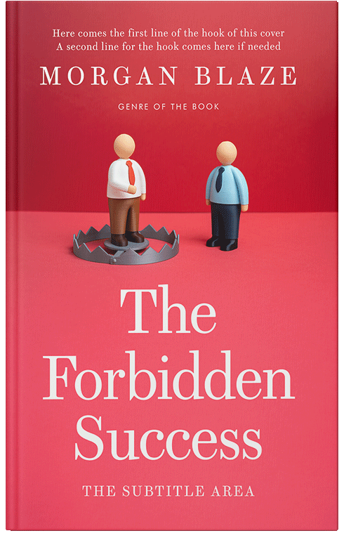 Front view of Premade Business Book Cover - Carnation