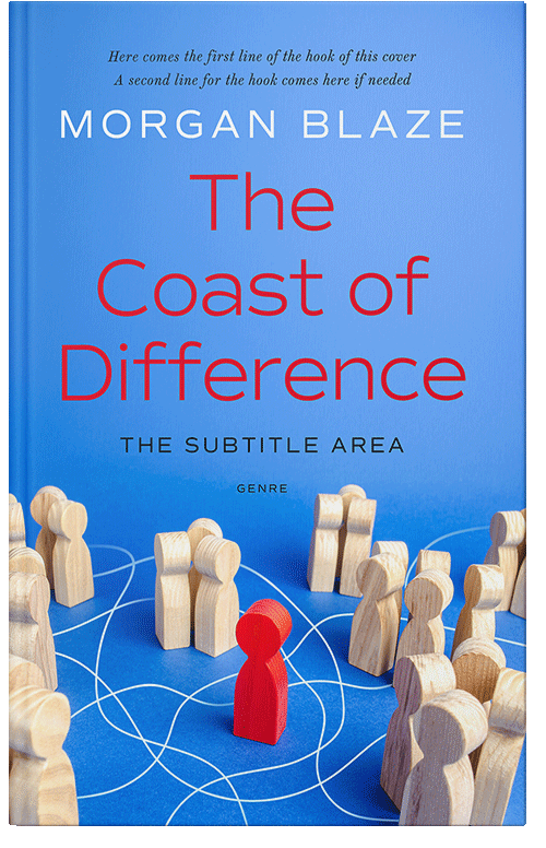 Front view of Premade Politics & Law & Society Book Cover - Picton Blue