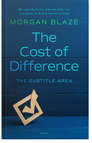 Premade Book Cover Teal Blue