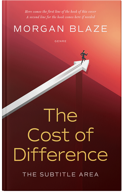 Front view of Premade Self-Improvement & Self-Help Book Cover - Terracotta