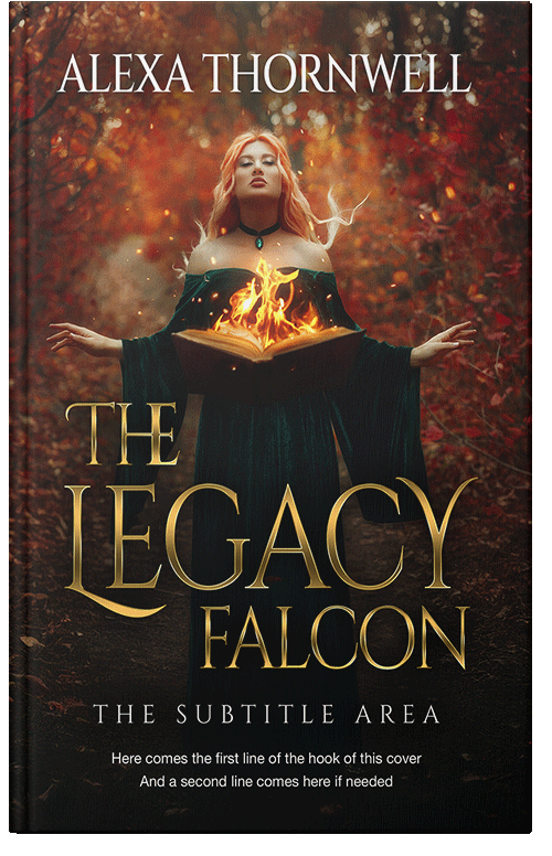 Front view of Custom & Premade Fantasy Book Cover - Night Rider #35923 | BookCoverZone*